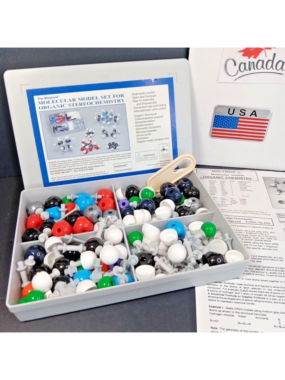 The Molymod Molecular Model Set For Organic Stereochemistry Indigo 62053 England